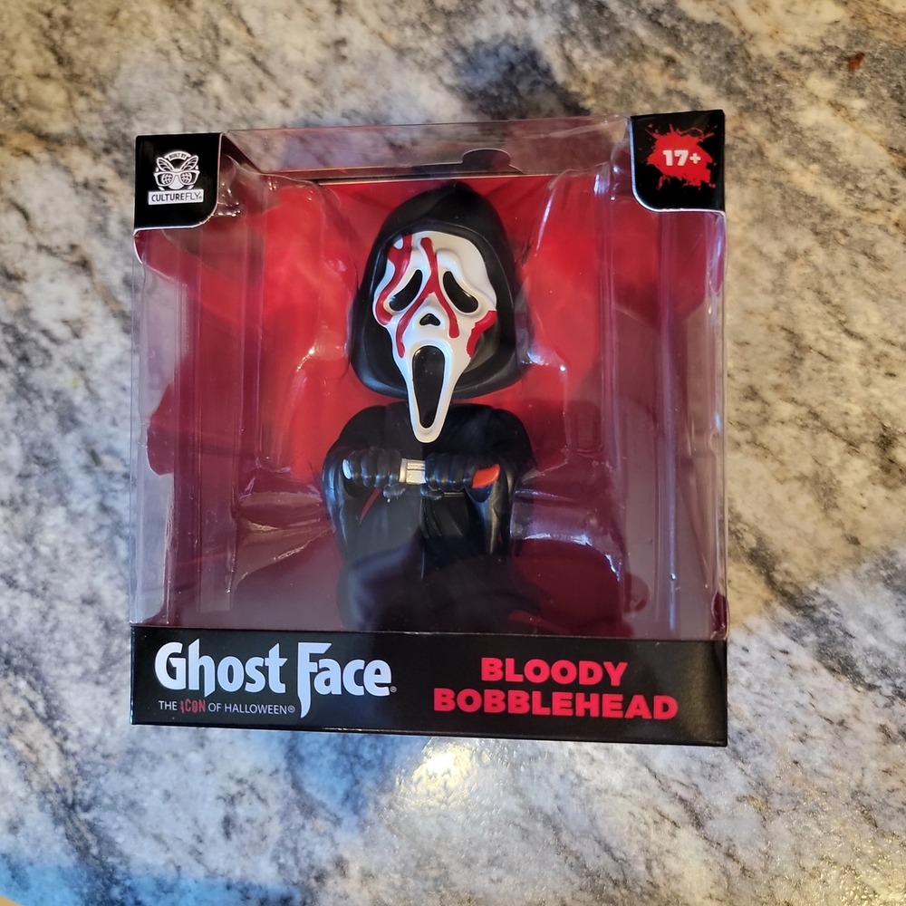 CultureFly Ghost Face Bloody Bobblehead Scream Horror Figure New Boxed Exclusive